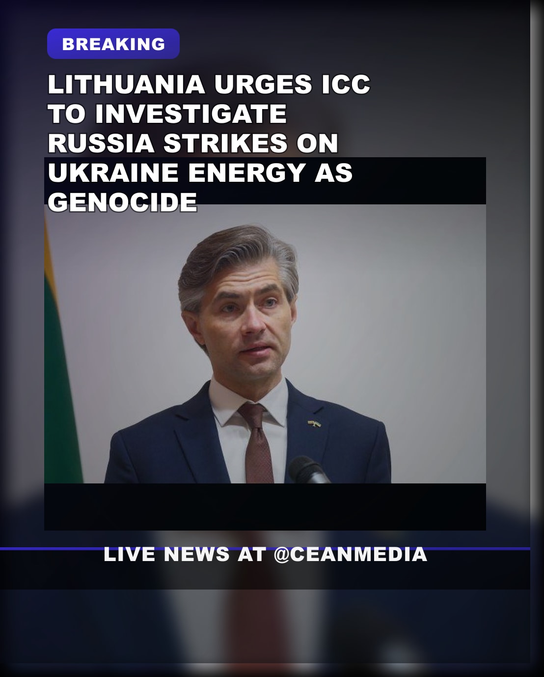 Illustrative photo for: Lithuania Urges ICC Investigation into Russian Strikes on