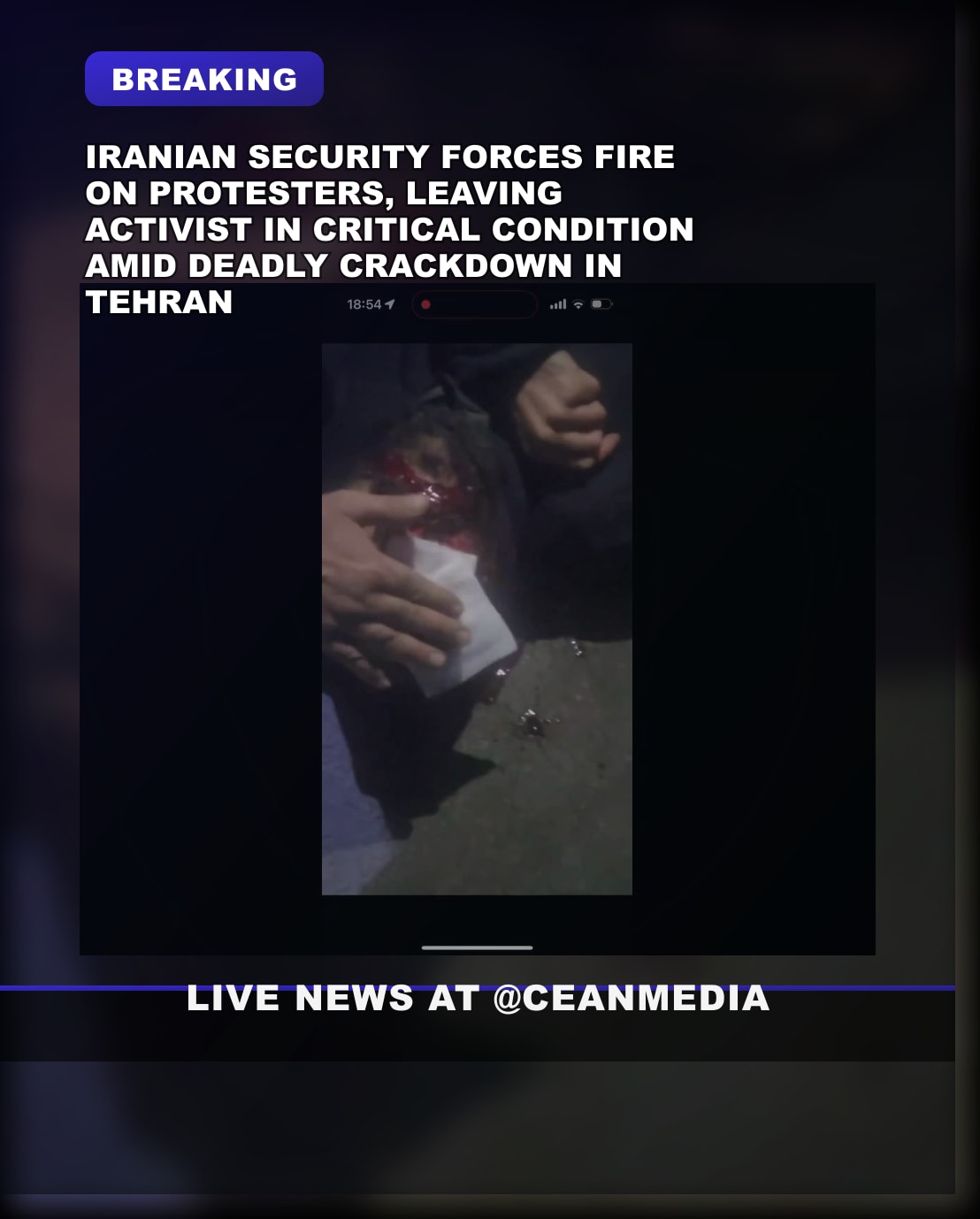 Illustrative photo for: Iran anti regime protests: Graphic footage shows protester