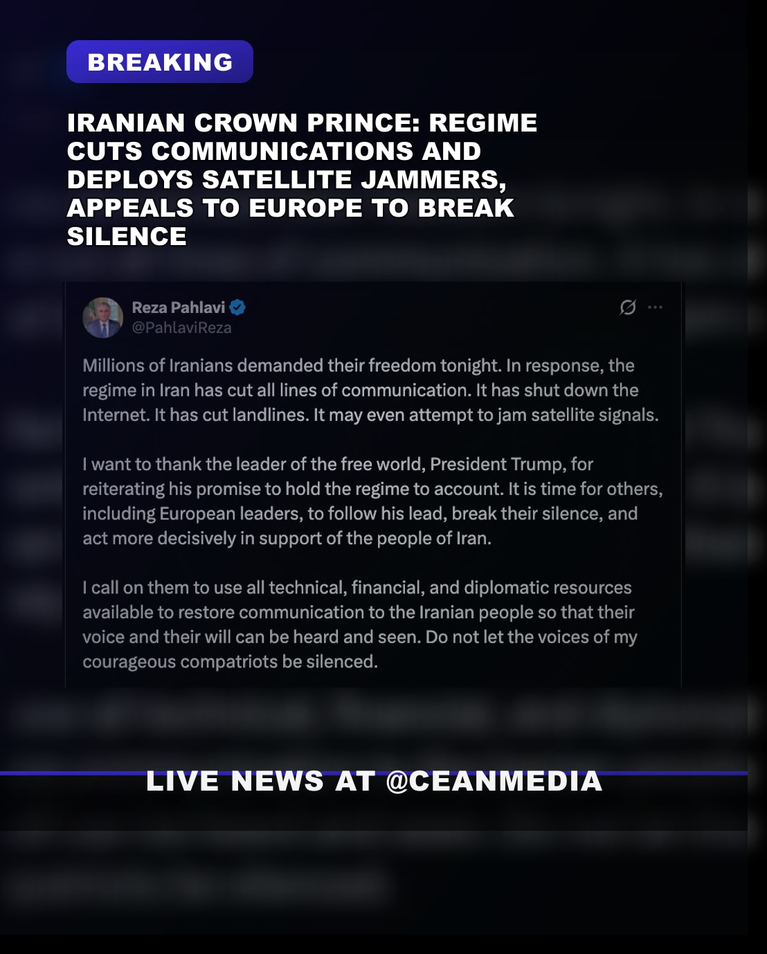 Illustrative photo for: Iran communication blackout: Regime cuts links, deploys