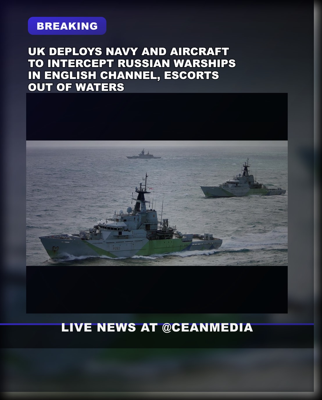 Illustrative photo for: UK Naval Russian Interception: Forces Escort Russian