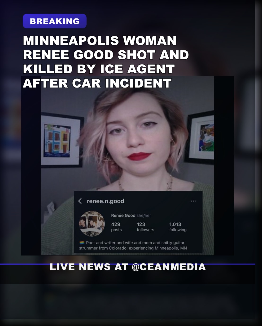 Illustrative photo for: Breaking: Minneapolis Woman Renee Nicole Good shooting
