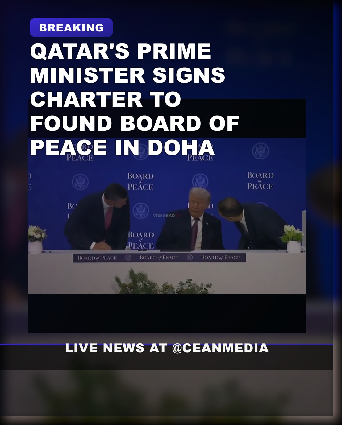 Illustrative photo for: Qatar founding member peace: Joins International Peace
