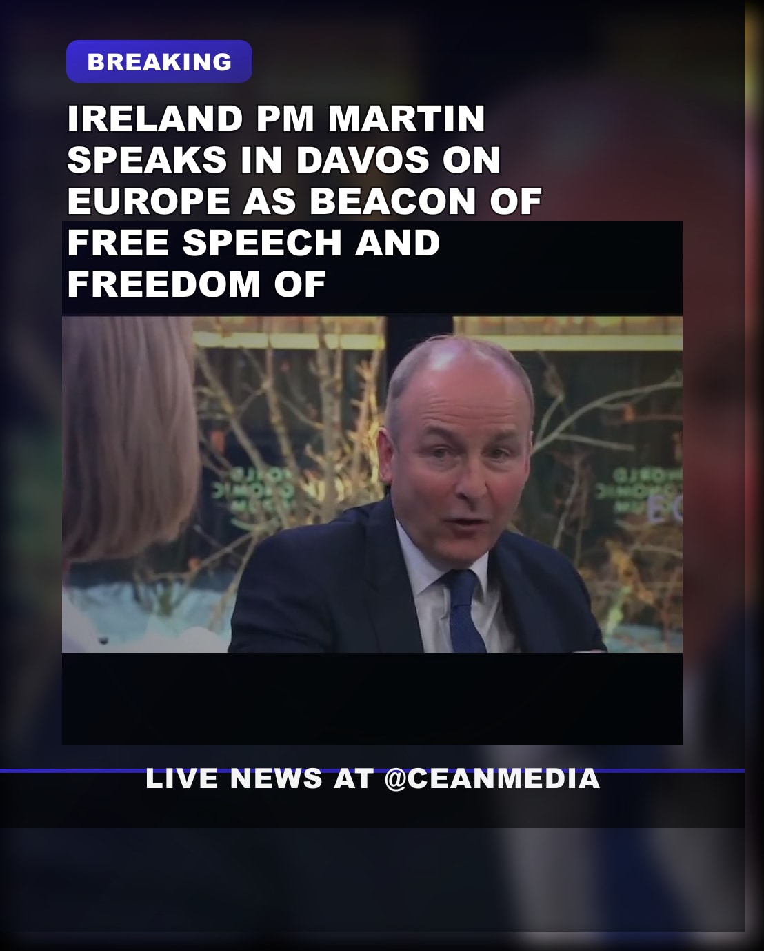 Illustrative photo for: Ireland PM Davos speech Highlights Europe’s Strengths as a