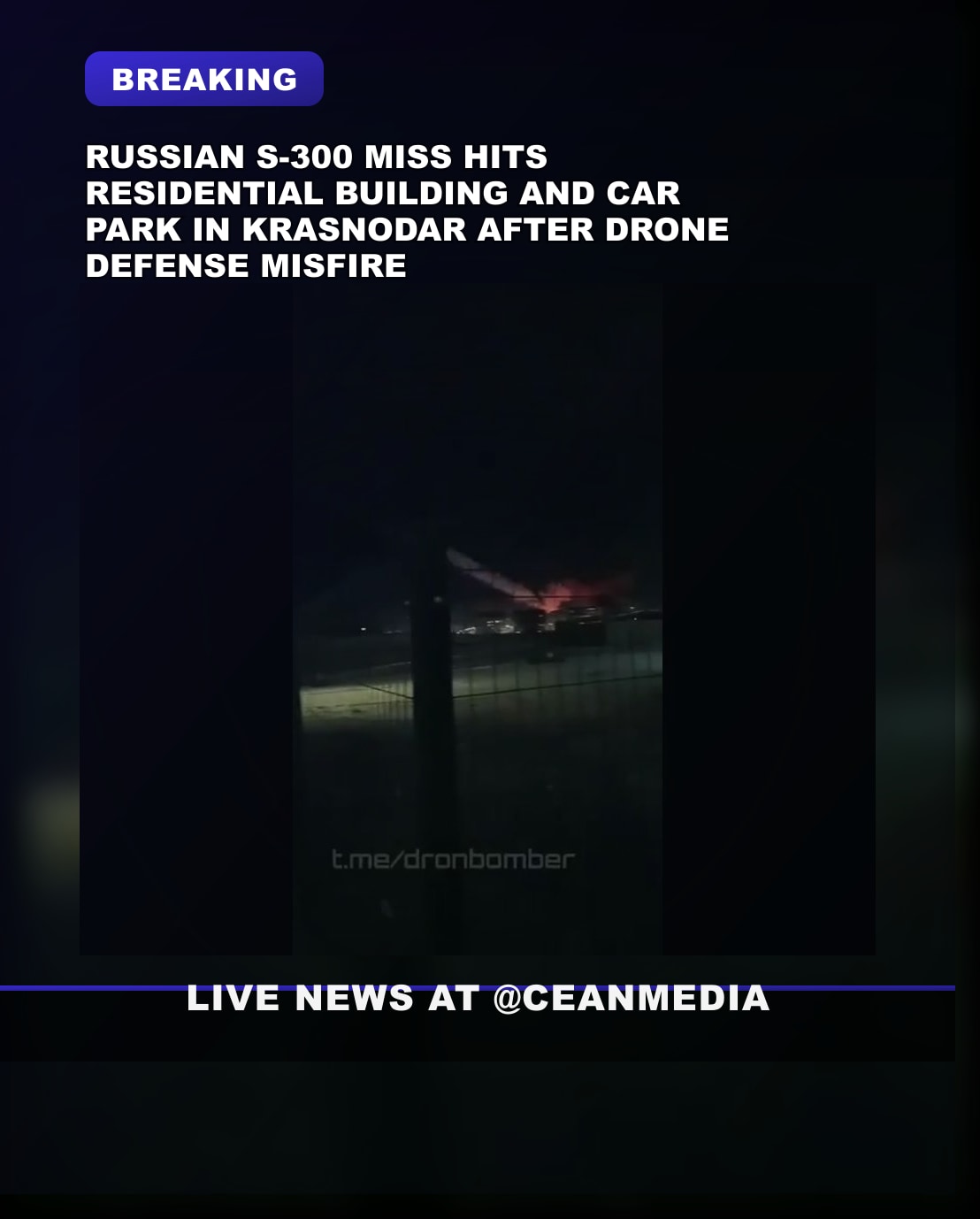 Illustrative photo for: Russian missile strike hits residential building in