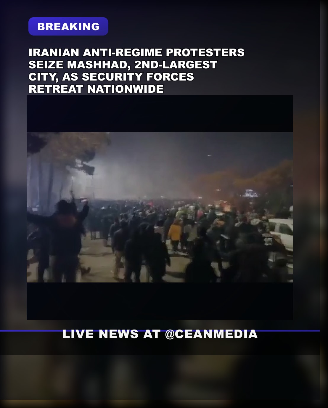 Illustrative photo for: Iran anti-regime protests: Protesters nearly control