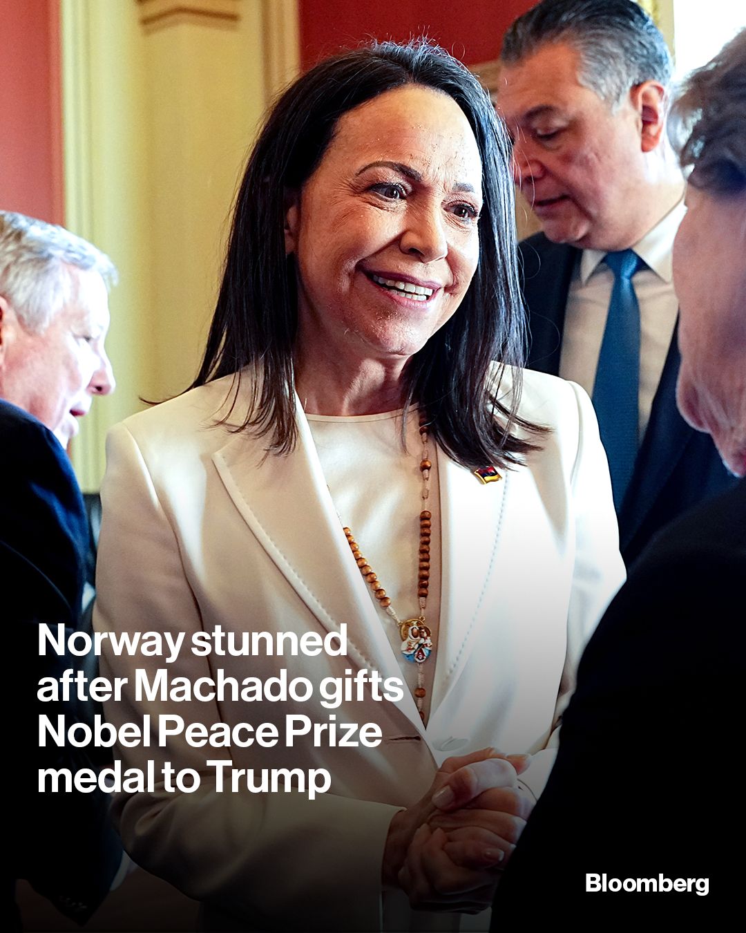 Illustrative photo for: Norway Stunned as Venezuela Machado Nobel Controversy