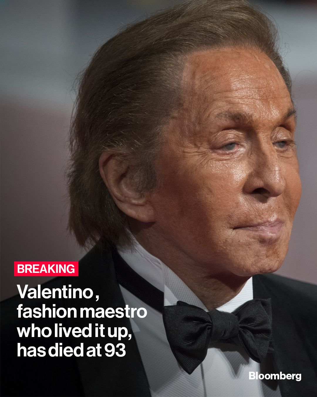 Illustrative photo for: Valentino Garavani fashion designer and icon of elegance