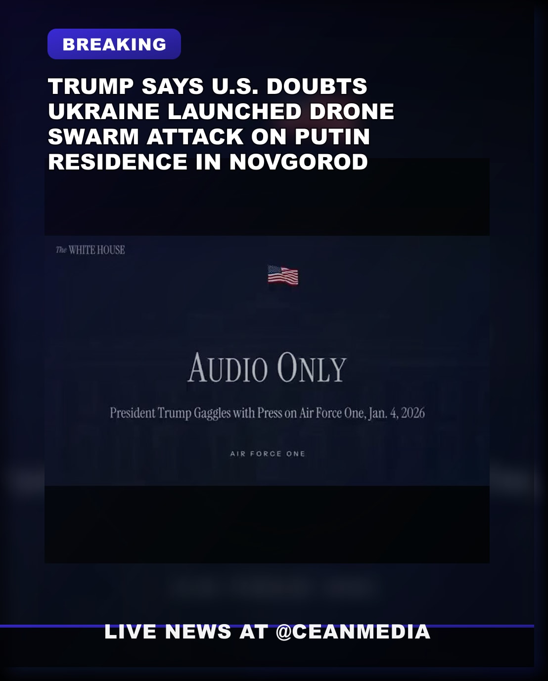 Illustrative photo for: Trump Claims U.S. Does Not Believe Ukraine Was Responsible