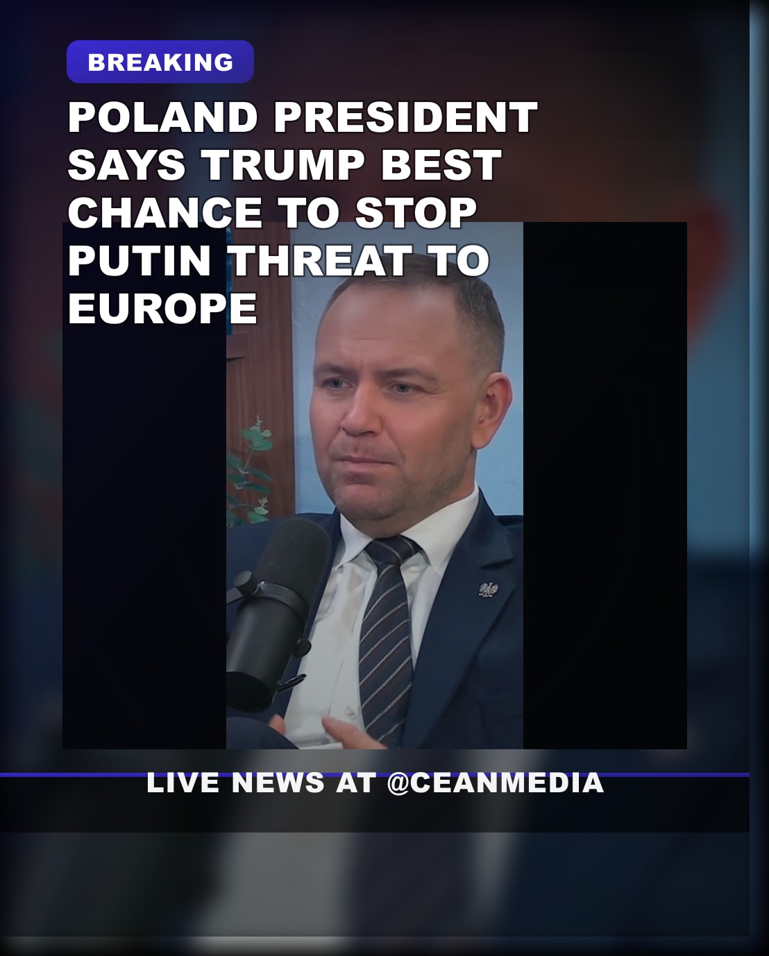 Illustrative photo for: Trump stops Putin, says Polish President Karol Nawrocki