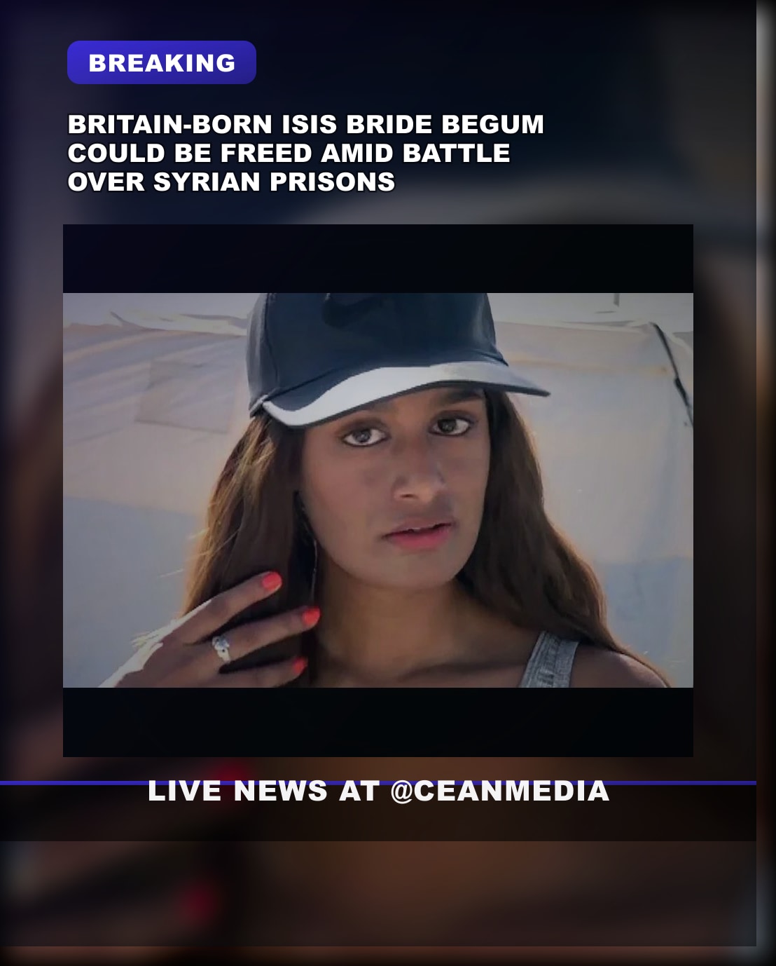 Illustrative photo for: ISIS bride Shamima Begum Faces Release Threat Amid Syrian