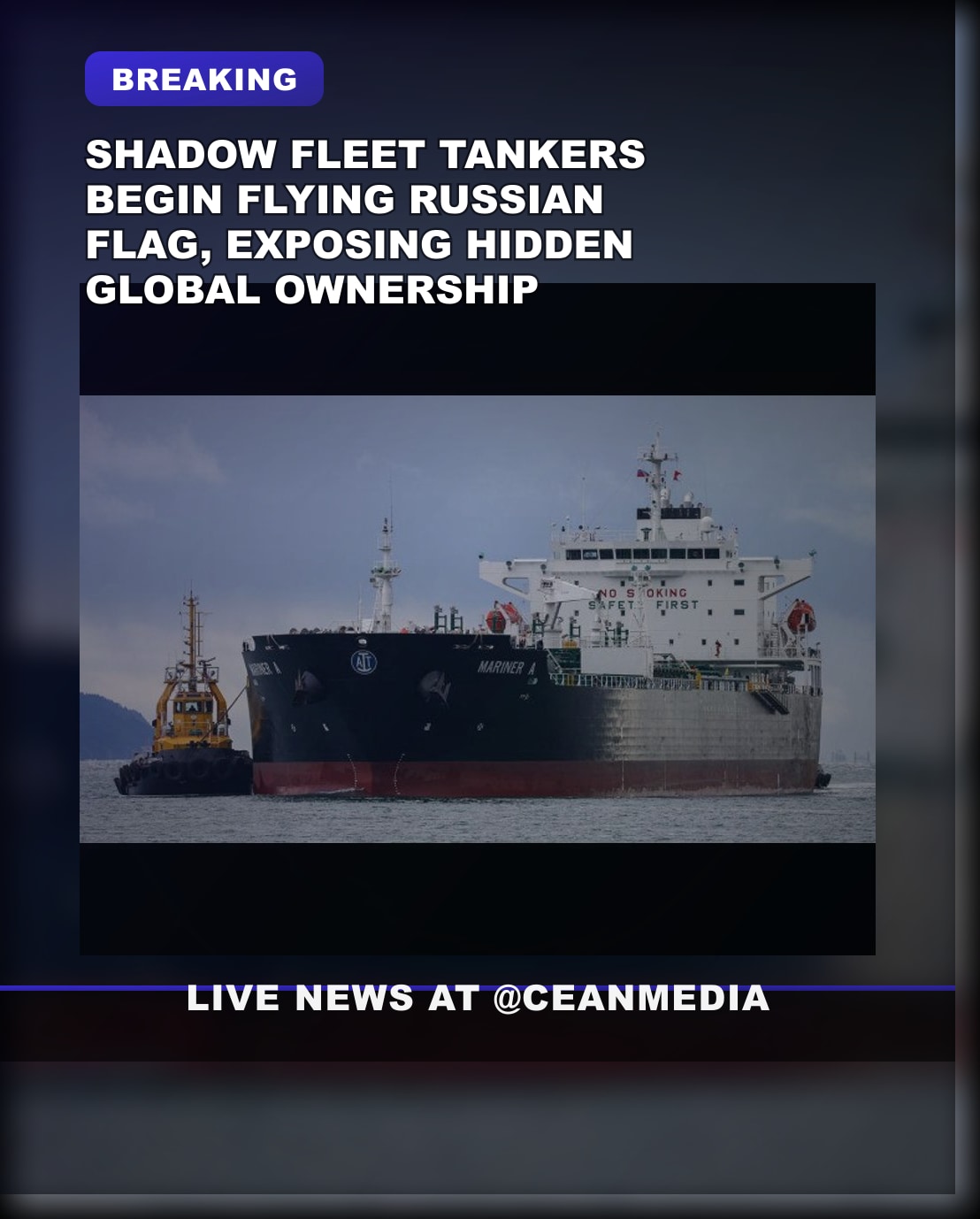 Illustrative photo for: Dozens of Shadow Fleet Tankers Now Flying Russian Flag —