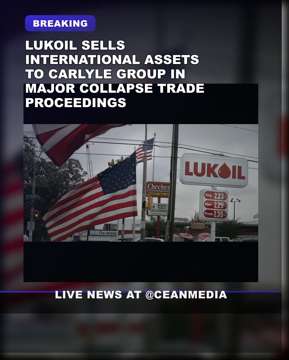 Illustrative photo for: Lukoil international business collapse: Sells Overseas