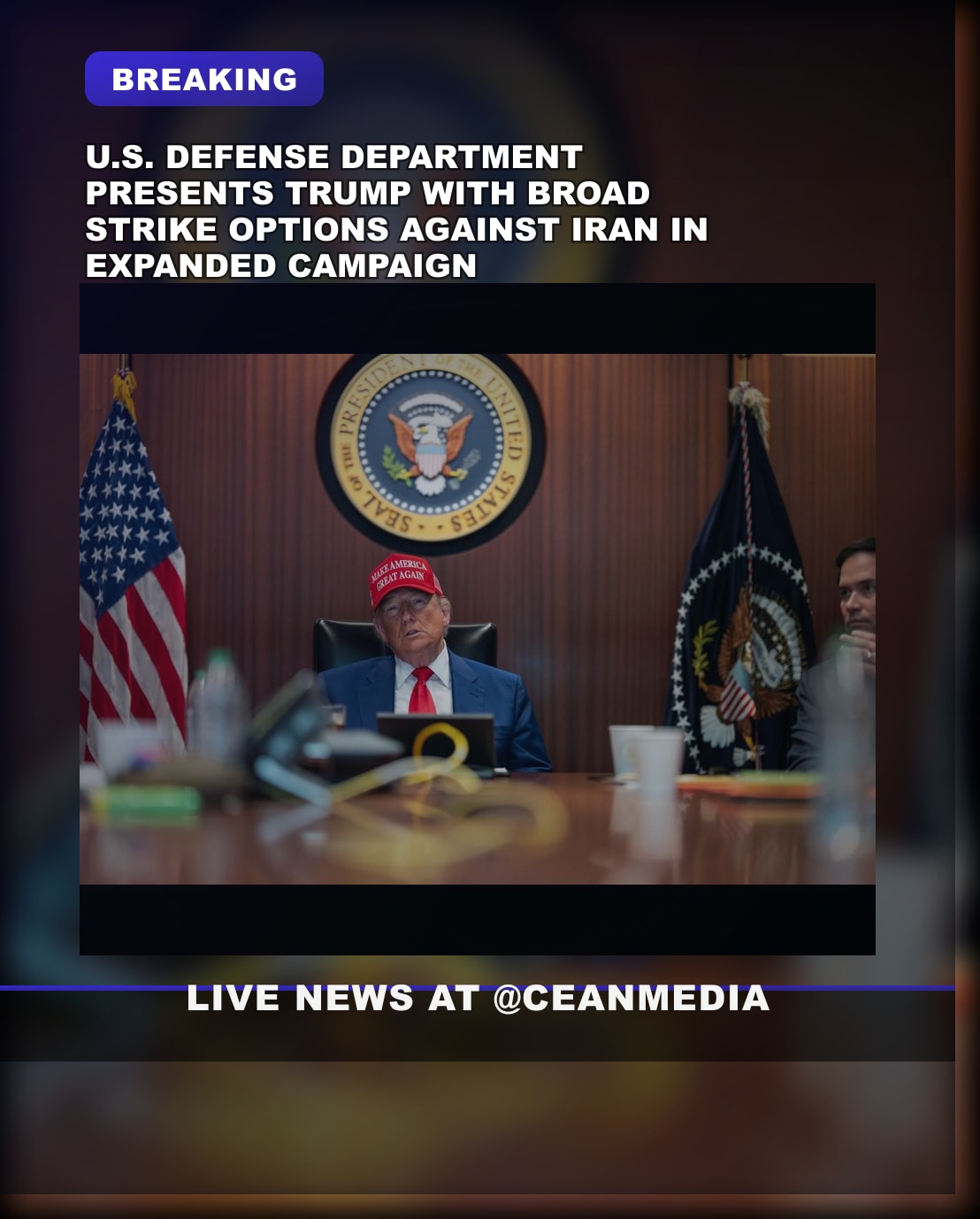 Illustrative photo for: U.S. Department of Defense Considers U S Iran strike options