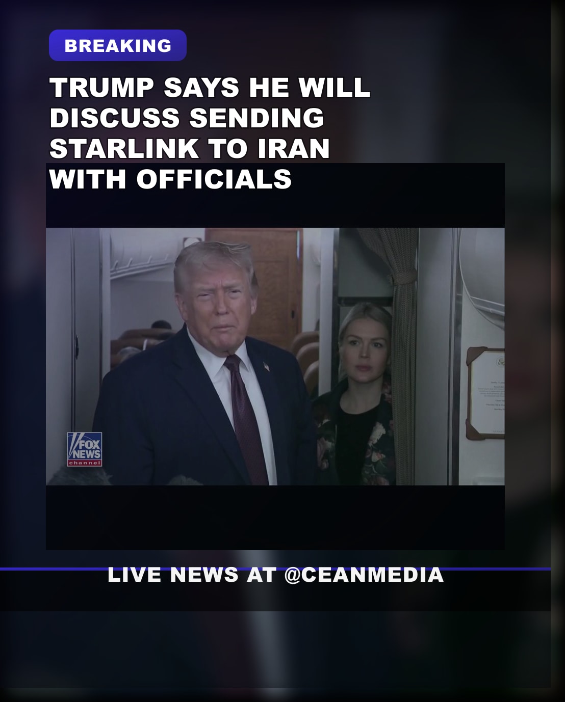 Illustrative photo for: Trump Starlink Iran: Former President Plans to Discuss