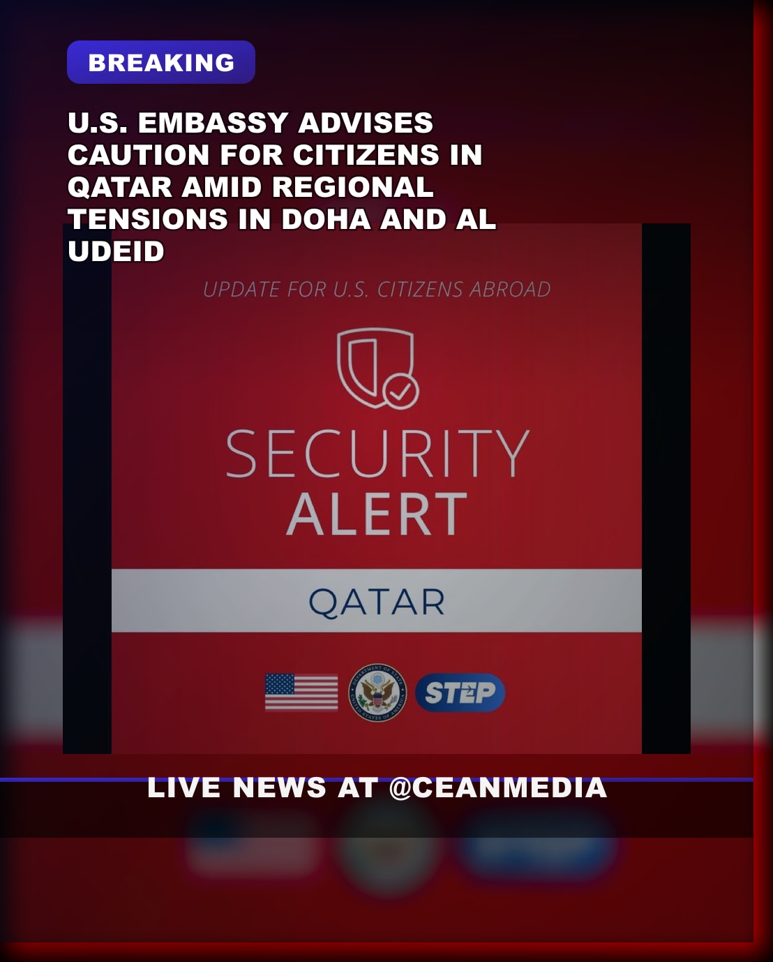 Illustrative photo for: U.S. Citizens Caution in Qatar Amid Regional Tensions — U S