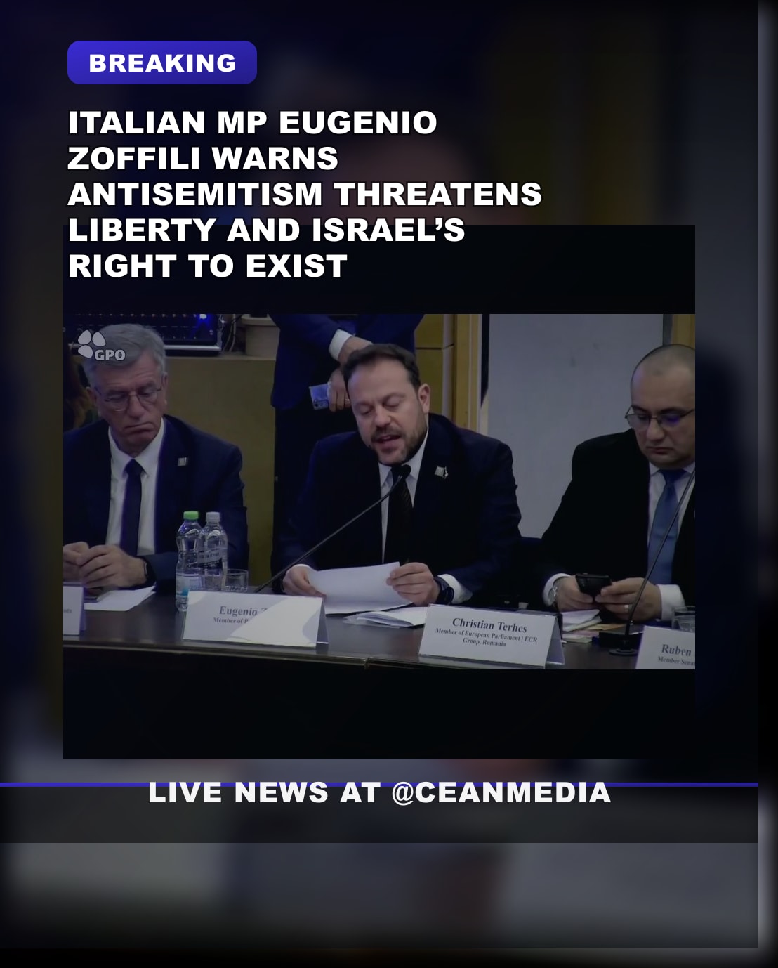 Illustrative photo for: Italian MP Eugenio Zoffili Warns Rising Antisemitism