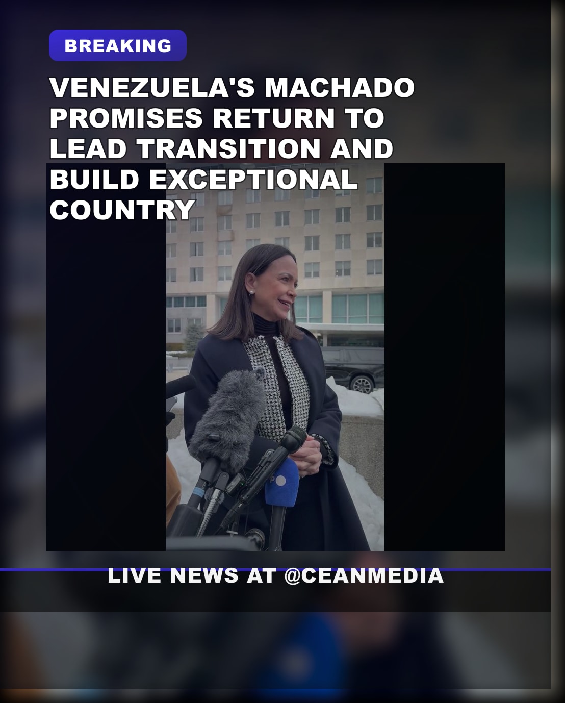 Illustrative photo for: Machado Venezuela return Sparks Hope for Better Future