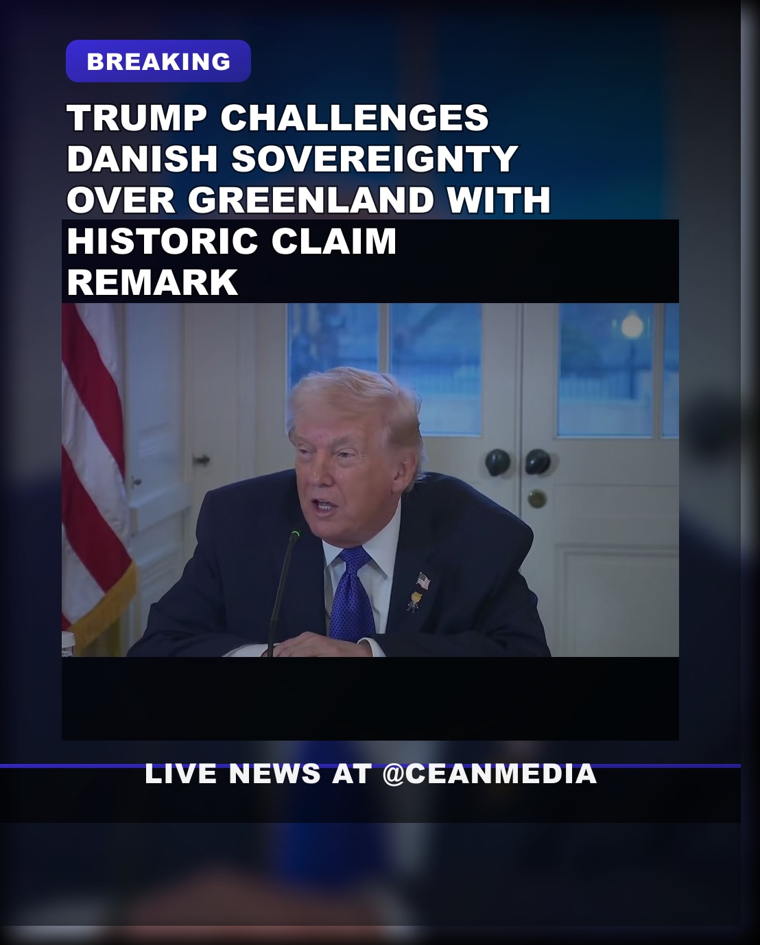 Illustrative photo for: Trump Danish Greenland sovereignty Questions Spark