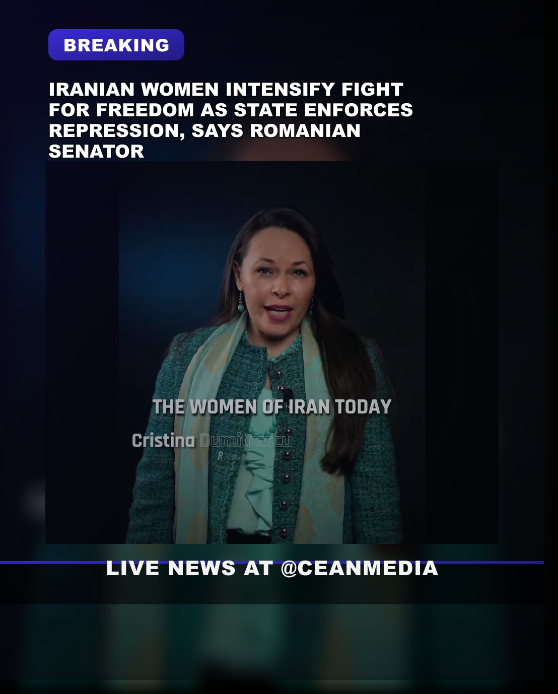 Illustrative photo for: Romanian Senator Condemns Iran womens human rights