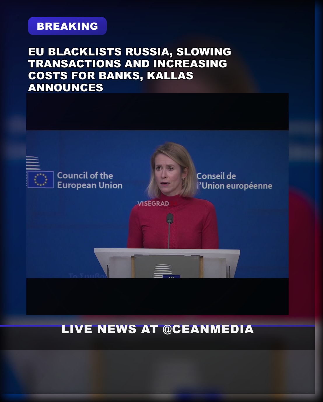 Illustrative photo for: EU blacklists Russia over money laundering risks, raising