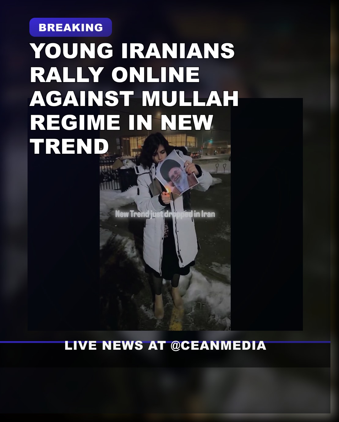 Illustrative photo for: Iranian youth online protest: Young Iranians showcase