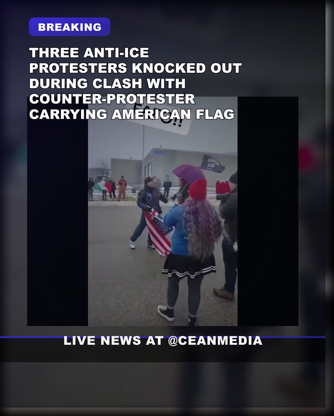 Illustrative photo for: Anti ICE Protest Violence Sparks Minor Injuries in Clash