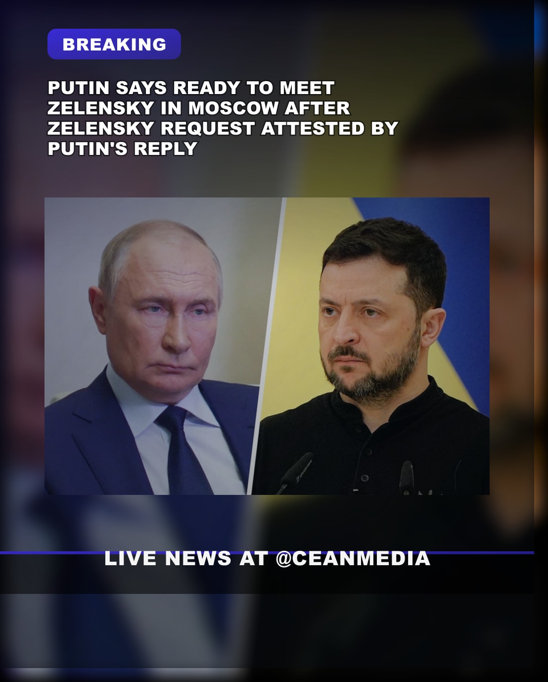 Illustrative photo for: Peskov Zelensky Putin Meeting: Zelensky Initiated, Putin