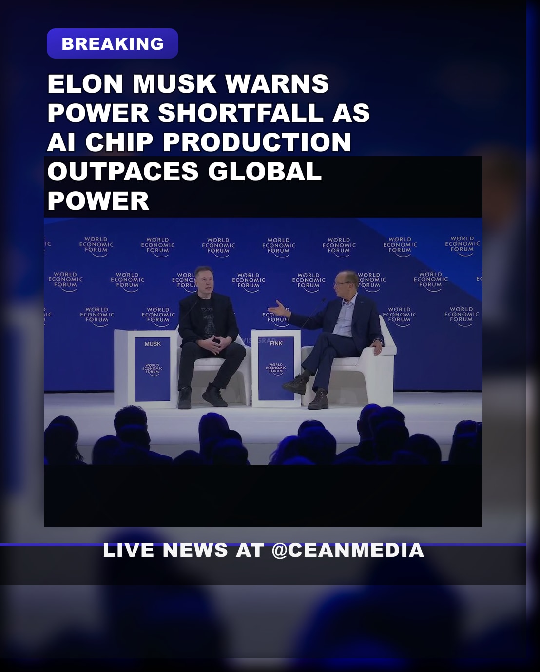 Illustrative photo for: Elon Musk Warns of AI Power Production Outpacing