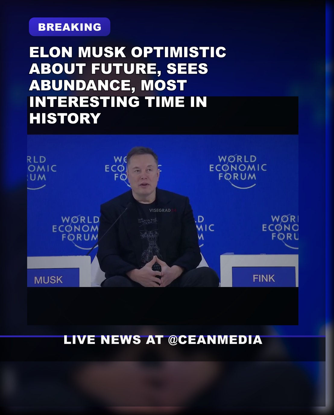 Illustrative photo for: Elon Musk Sees Bright Future of Abundant Technology as Most