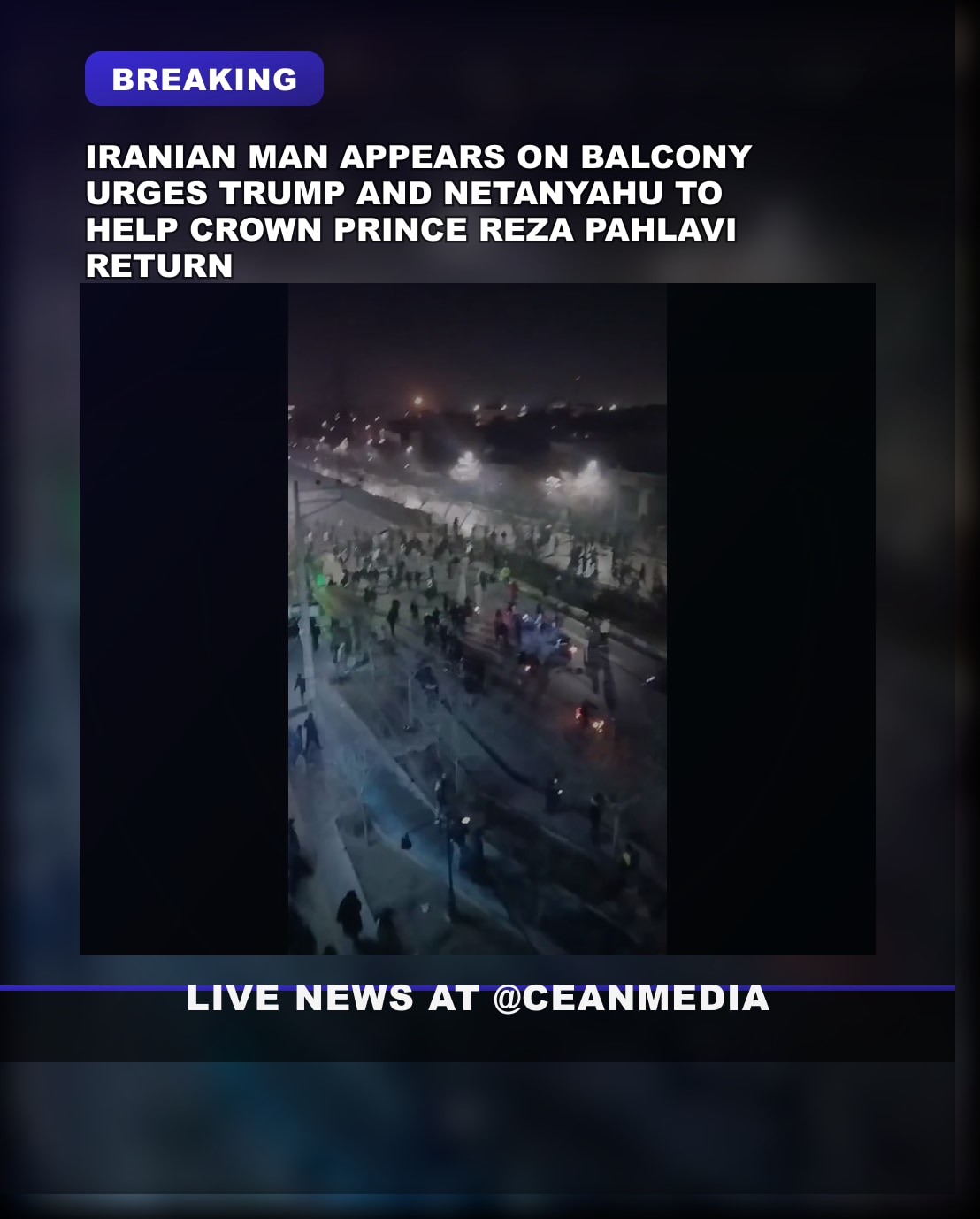 Illustrative photo for: Iran protests aid: Man Pleads for US and Israeli Help to