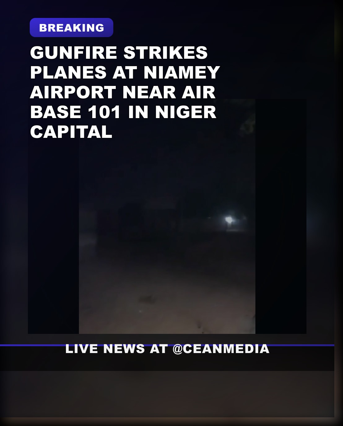 Illustrative photo for: Niamey Airport Gunfire Explosions Shake Niger’s Capital