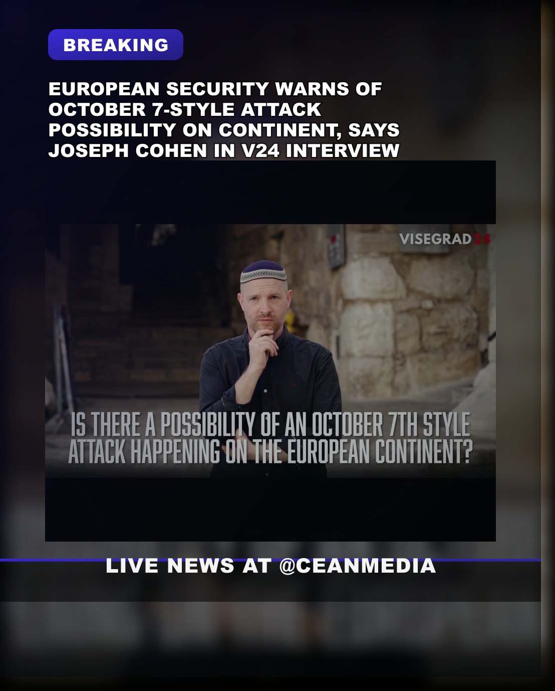 Illustrative photo for: Expert Warns of Potential October Styled Attack on Europe