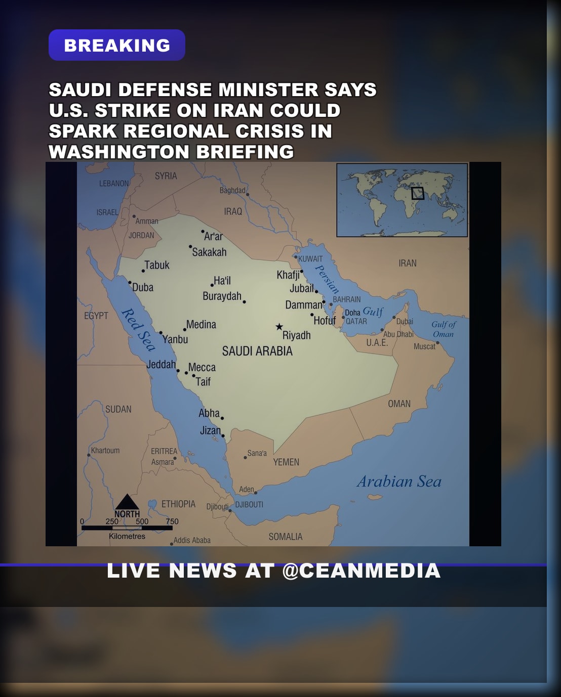 Illustrative photo for: Saudi Iran U S strike: Saudi Arabia Reverses Support,