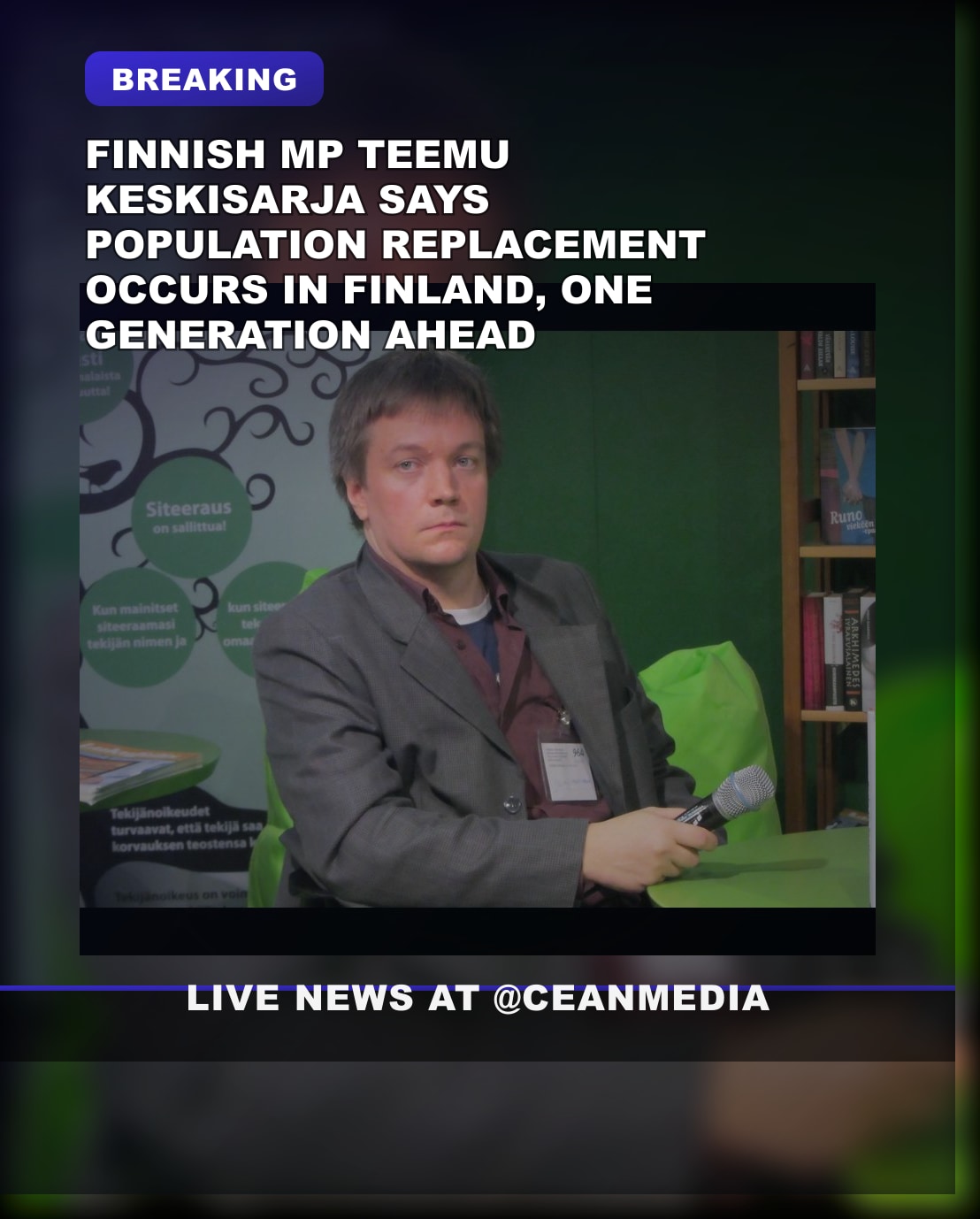 Illustrative photo for: Finnish MP Teemu Keskisarja Claims Population Replacement
