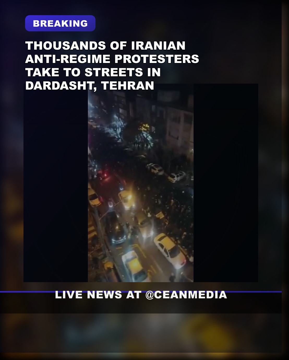 Illustrative photo for: Breaking: Iranian anti regime protests Erupt in Dardasht,