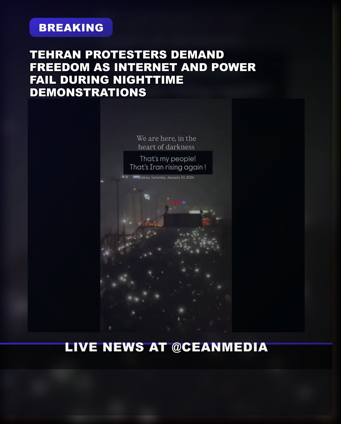 Illustrative photo for: Tehran protests electricity shutdown amid Internet blackout