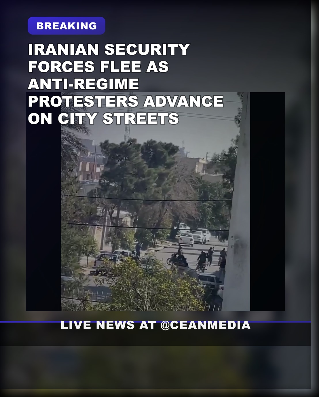 Illustrative photo for: Iran security forces flee as anti-regime protesters close