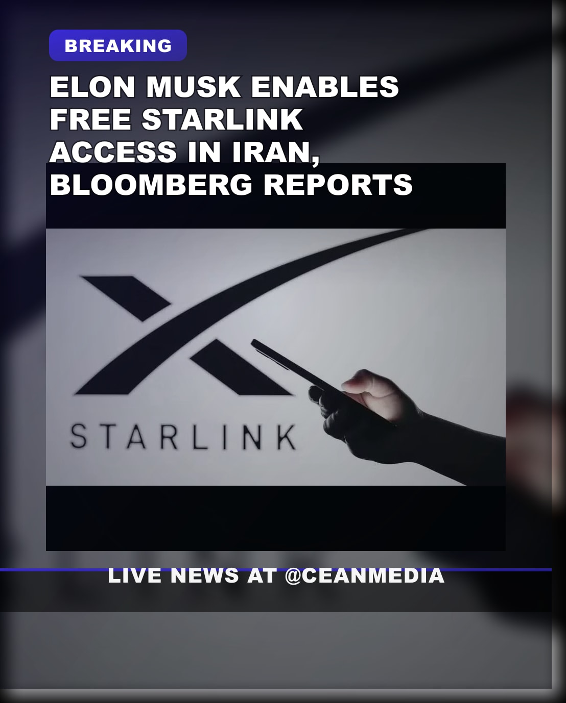 Illustrative photo for: Starlink Free Access Iran: Elon Musk's Internet Initiative