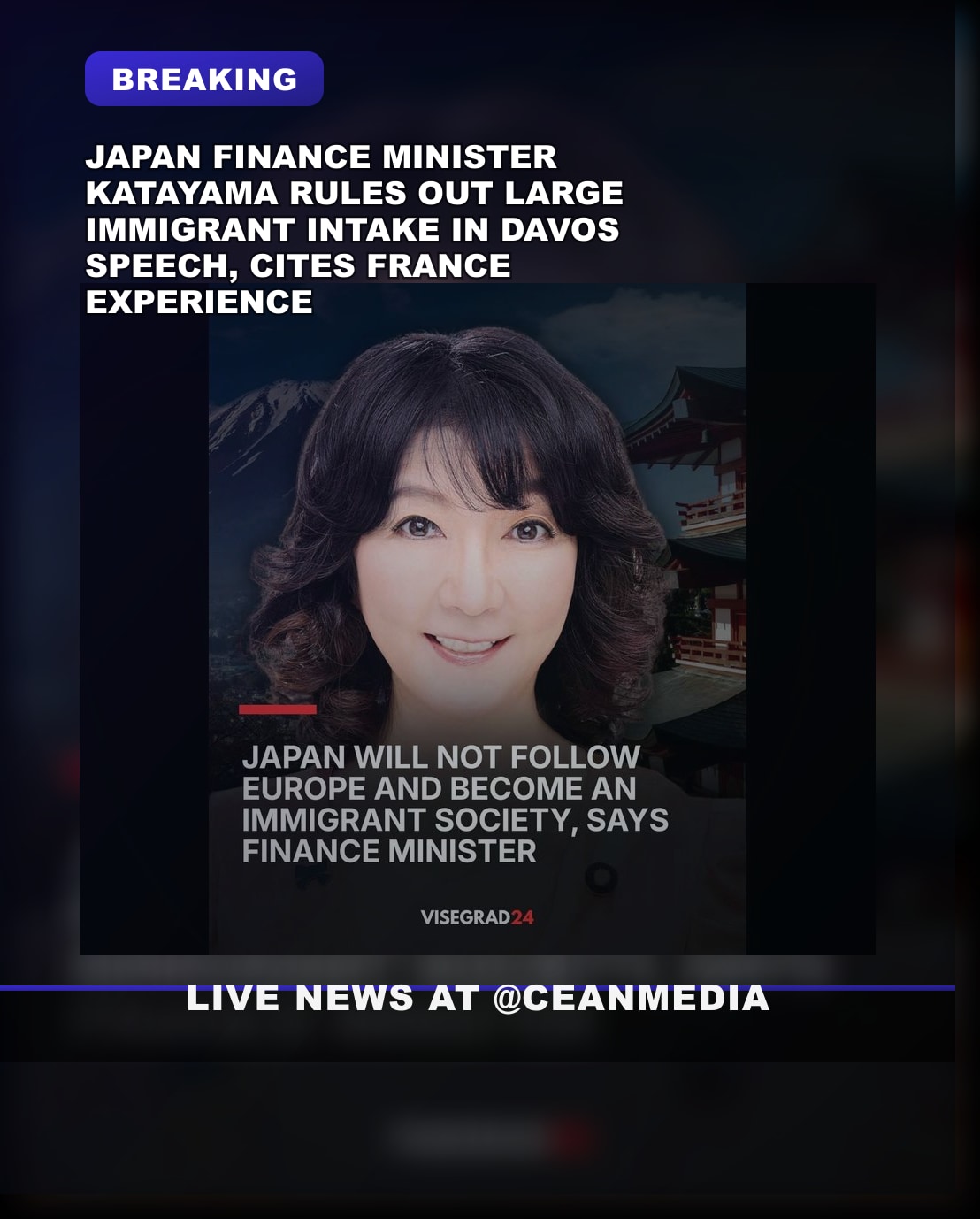 Illustrative photo for: Japan immigration policies: Finance Minister Katayama