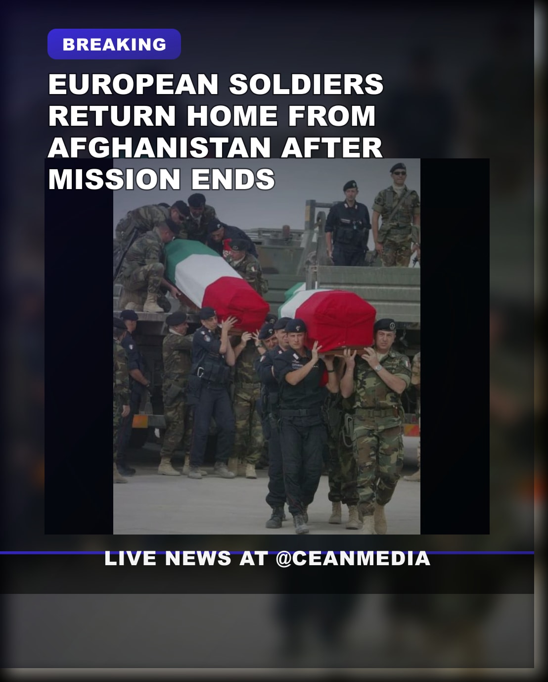 Illustrative photo for: European soldiers Afghanistan: Troops Begin Return Home