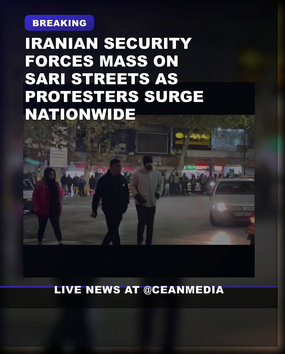 Illustrative photo for: Iran protests security forces: Massive protests erupt in