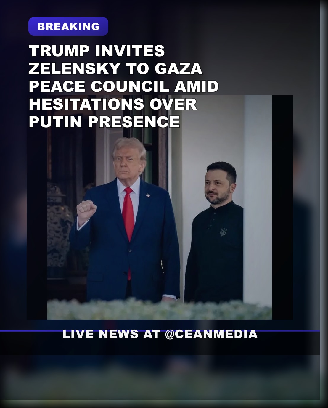Illustrative photo for: Trump Zelensky Gaza Peace: Invites Amid War Leaders’