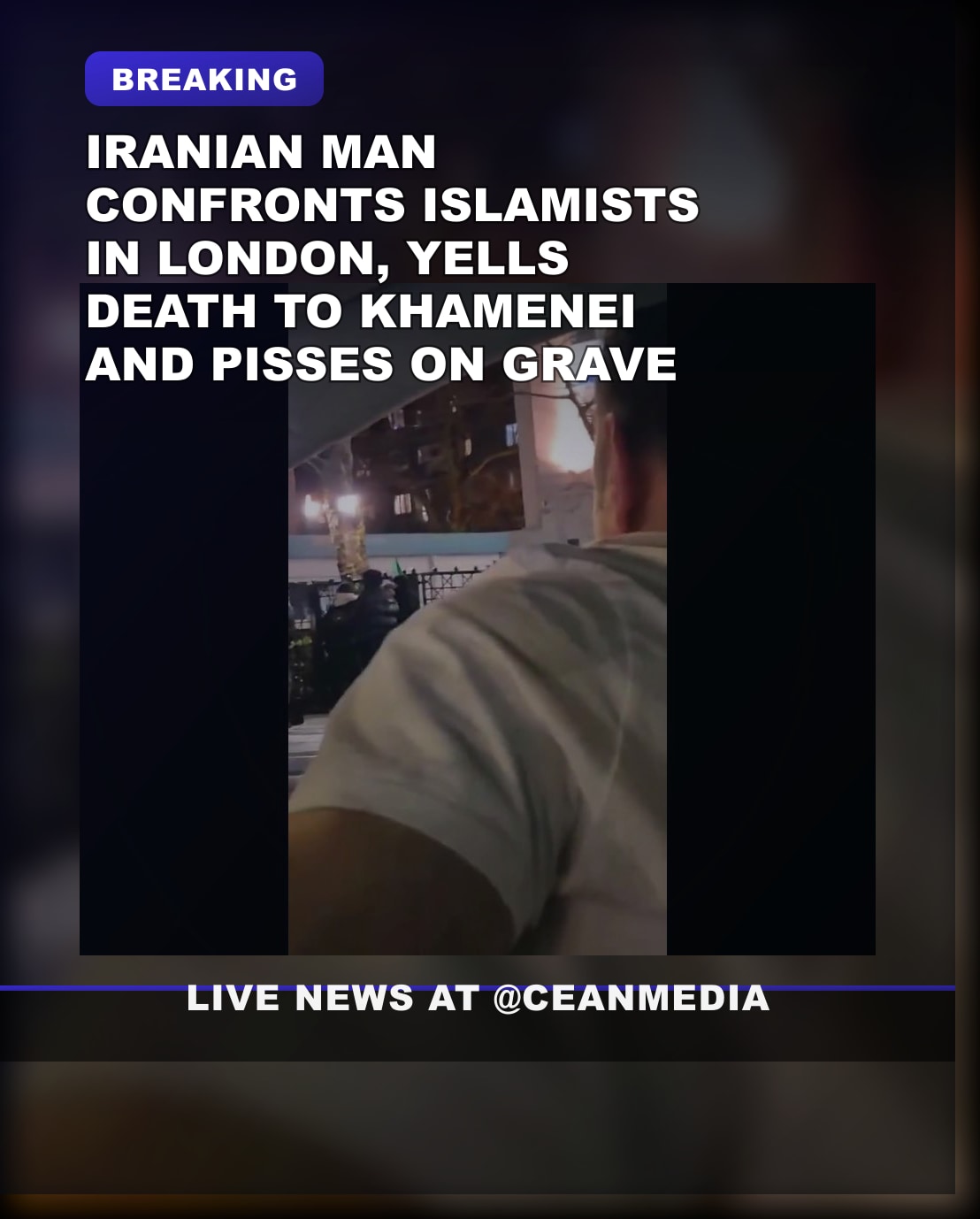 Illustrative photo for: Iranian Man Confronts Islamists in London Over Housing in