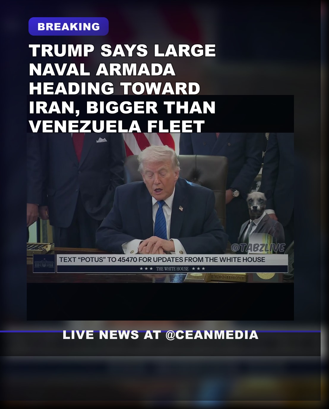Illustrative photo for: Trump Claims large armada Iran is Heading Toward Iran,