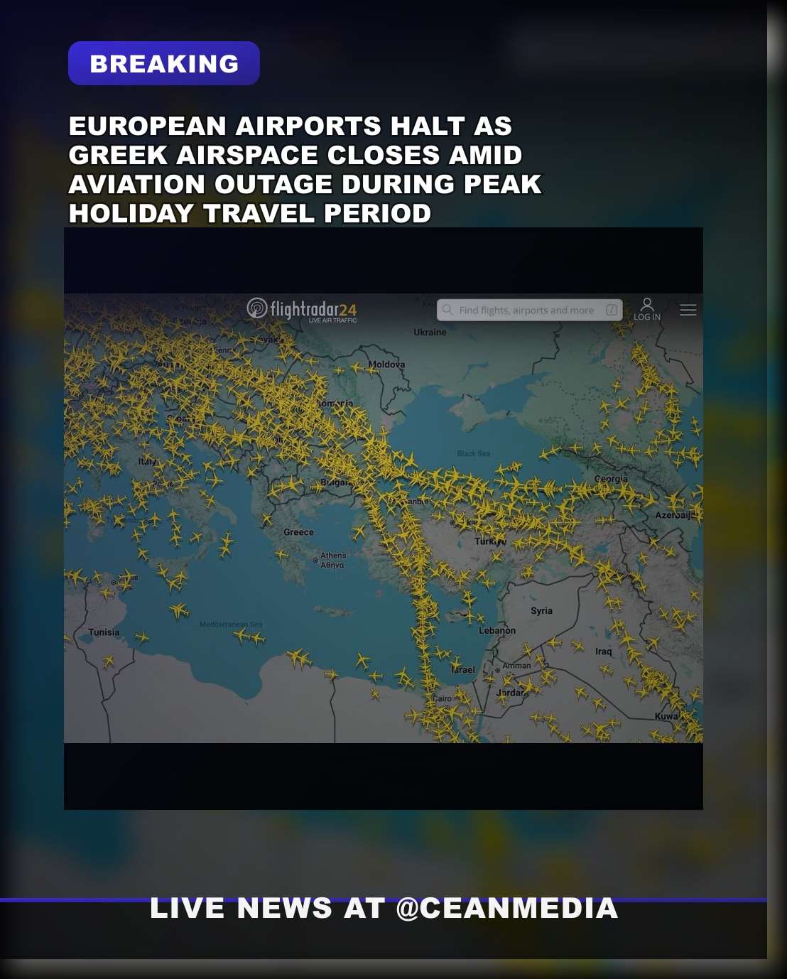 Illustrative photo for: Greek airspace closure causes chaos and thousands of