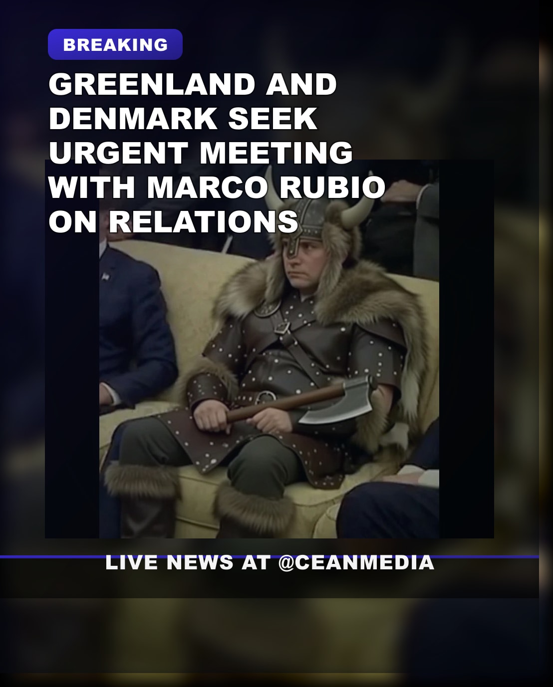 Illustrative photo for: Greenland Denmark Seek Urgent Meeting with Marco Rubio Over
