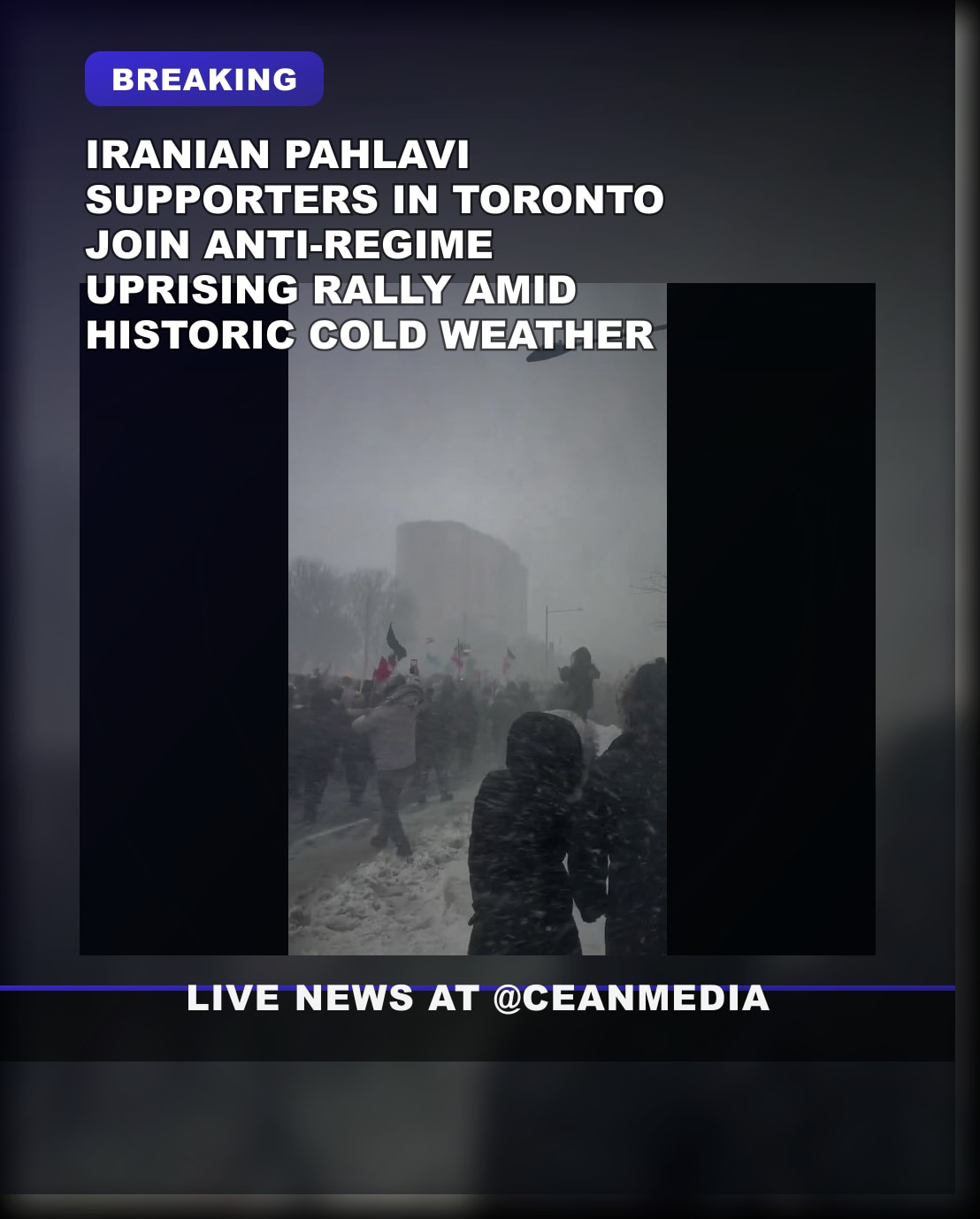 Illustrative photo for: Iranian opposition Toronto protest draws tens of thousands