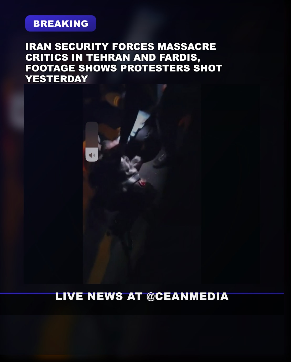 Illustrative photo for: Iran protest security forces clash as over 50 protesters