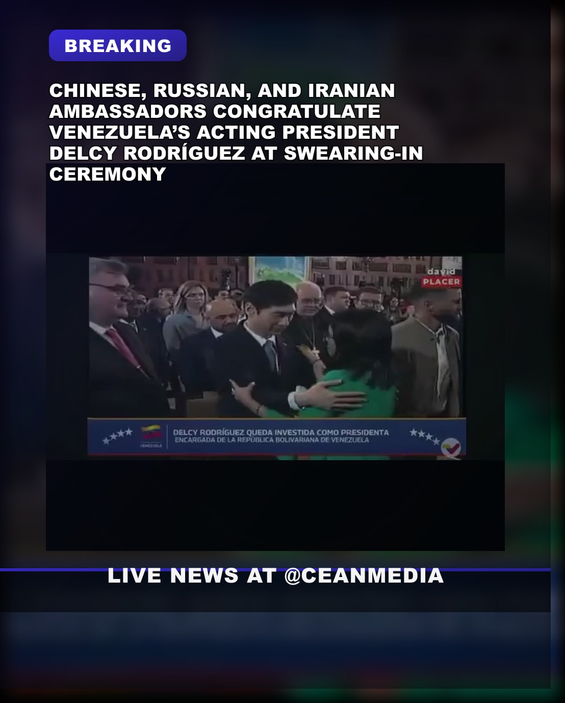 Illustrative photo for: Venezuela acting president inauguration: Chinese, Russian,