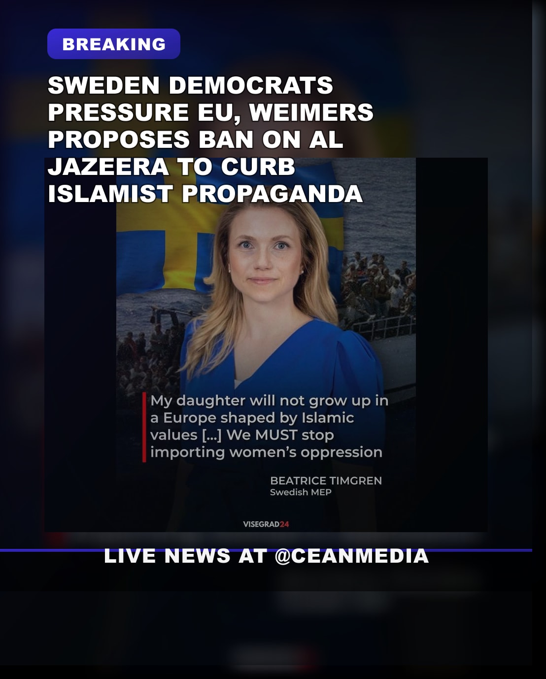 Illustrative photo for: Swedish Democrats Islamism stance Sparks Calls for EU-Wide